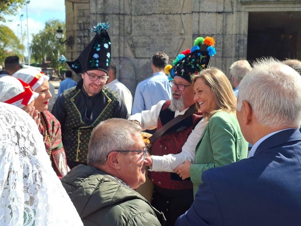 Luisa Sánchez en una fiesta de la ciudad.