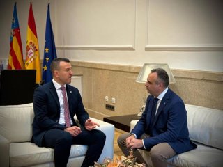 Los presidentes de las diputaciones de Valencia y de Granada, Vicent Mompó y Francis Rodríguez