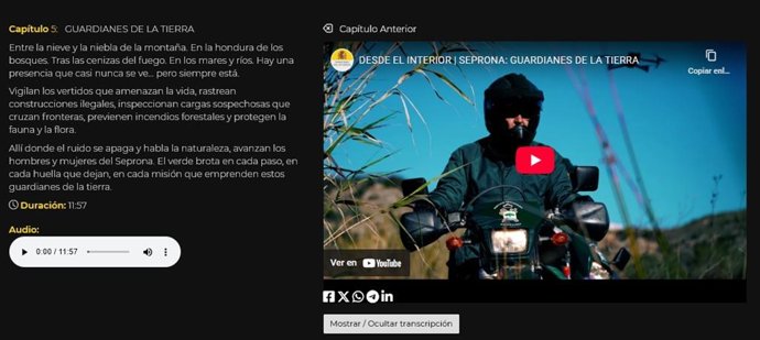 Interior estrena un 'minidocumental' sobre el SEPRONA por su 150 aniversario.