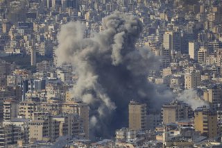 March 6, 2026, Beirut, Beirut, Lebanon: Israeli airstrikes continued for a second consecutive day on BeirutĂ˘ââ˘s southern suburbs, with more than 30 strikes reported after the area was evacuated of thousands of residents following warnings issued by t