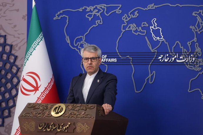 February 10, 2026, Tehran, Iran: Esmaeil Baghaei, Spokesperson of Foreign Ministry seen during his weekly press conference.