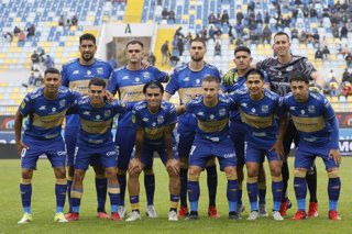 Futbol, Everton vs Deportes Limache Sexta fecha, campeonato nacional El equipo de Everton durante el partido de primera division contra Deportes Limache realizado en el Estadio Sausalito de Viña del Mar, Chile. 07/03/2026 Sebastian