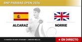 Foto: Carlos Alcaraz - Cameron Norrie, en directo hoy: sigue el partido de BNP Paribas Open