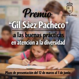 Convocado el 'Premio Gil Sáez Pacheco' a las buenas prácticas en atención a la diversidad