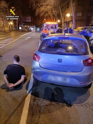 Detenido un delincuente habitual tras protagonizar una huida en vehículo robado entre Lardero y Logroño