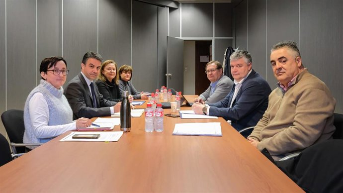 El consejero de Economía, Hacienda, Fondos Europeos y Financiación Autonómica, Luis Ángel Agüeros, preside el Consejo Ejecutivo del ICAF