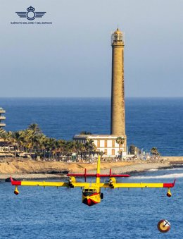 Canadair del 43 Grupo en Maspalomas (Gran Canaria)