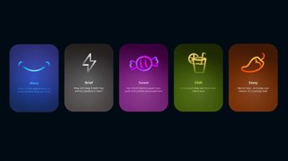 Personalidades de Alexa+.