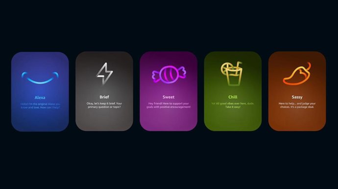 Personalidades de Alexa+.