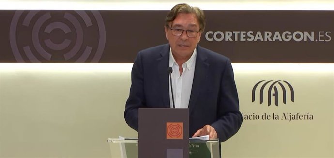 El portavoz de Aragón Teruel Existe, Tomás Guitarte.