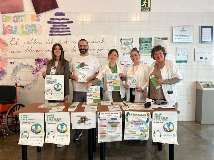 El Distrito Sanitario Málaga Guadalhorce participa en las actividades por el Día Mundial del Riñón