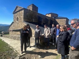 La consejera de Educación, Cutura y Deporte en funciones y la directora general de Patrimonio Cultural han visitado el Monasterio una vez concluidas las obras de emergencia y urgencia.
