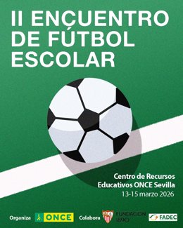 La ONCE celebra el II encuentro nacional de fútbol escolar en Sevilla este fin de semana.