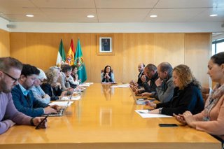 Reunión del Consejo Rector del Opaef presidida por la vicepresidenta, Inmaculada Márquez.