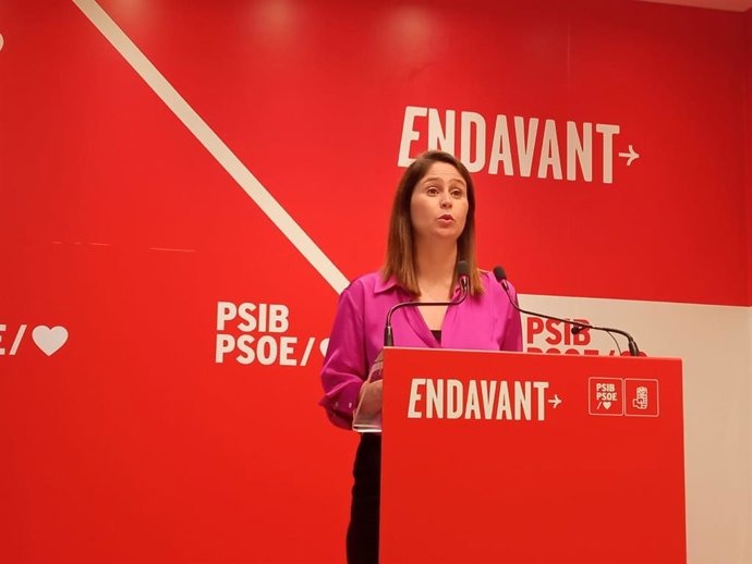 Archivo - Portavoz del PSIB, Milena Herrera.