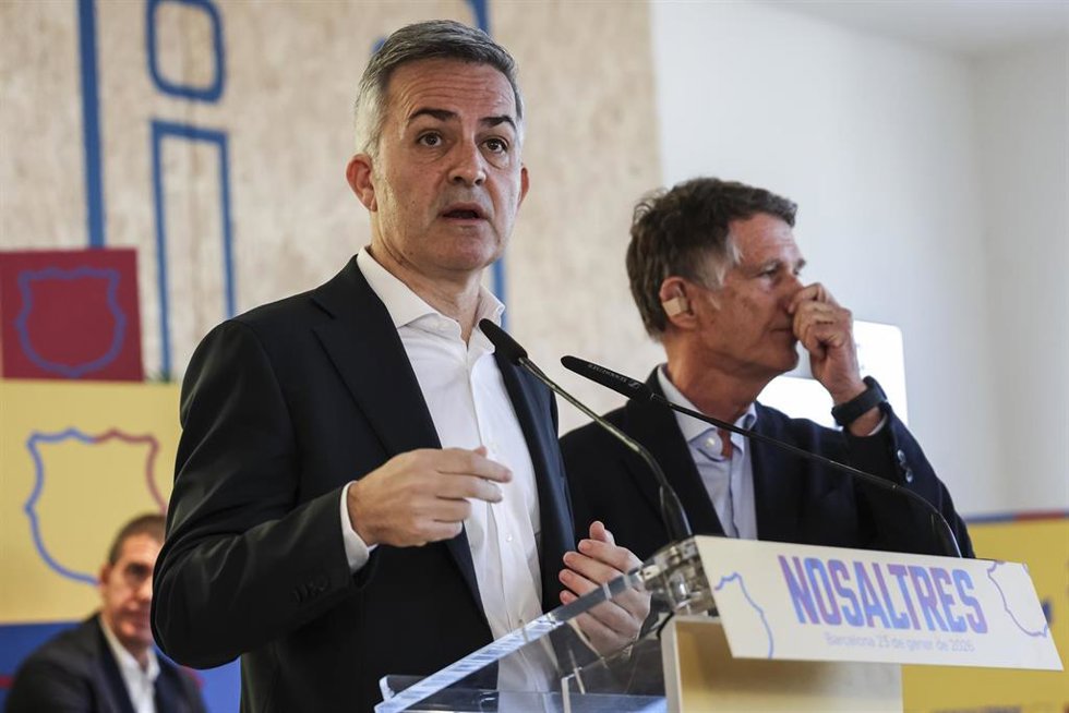 Archivo - El candidato a la presidencia del FC Barcelona Victor Font