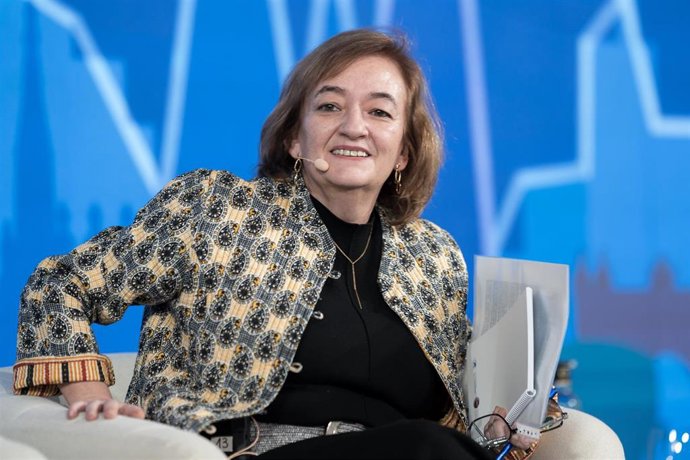 Archivo - La presidenta de AIReF, Cristina Herrero, durante la primera jornada de la XVI edición del Spain Investors Day (SID), en el Hotel Four Seasons, a 14 de enero de 2026, en Madrid (España). 