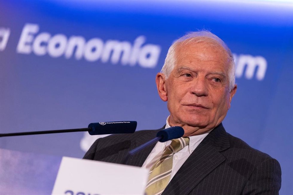 Archivo - El ex Alto Representante de la UE, Josep Borrell, en un acto en Madrid.