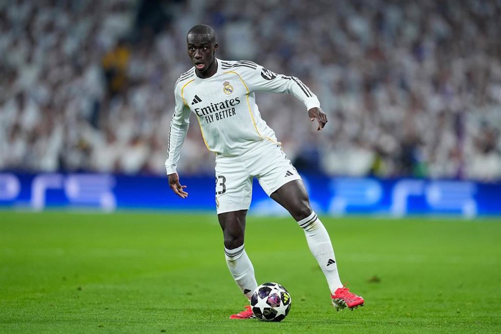 Ferland Mendy en el Real Madrid-Manchester City
