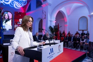 La delegada de la Junta en Málaga, Patricia Navarro, distinguida en el Día del Patrón de los Bomberos por su gestión en las emergencias