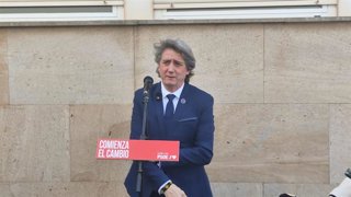 Carlos Martínez atiende a los medios hoy en Soria.