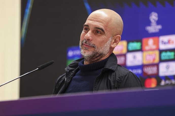 Pep Guardiola en rueda de prensa