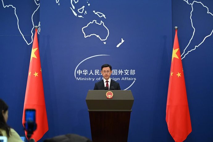 Archivo - Arquivo - Guo Jiakun, porta-voz do Ministério das Relações Exteriores da China.