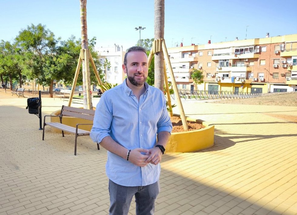 El delegado de Hábitat Urbano y Edificios Municipales en el Consistorio de Alcalá de Guadaíra, David Delgado.