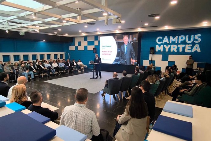 El periodista Pedro Piqueras en el Campus Myrtea