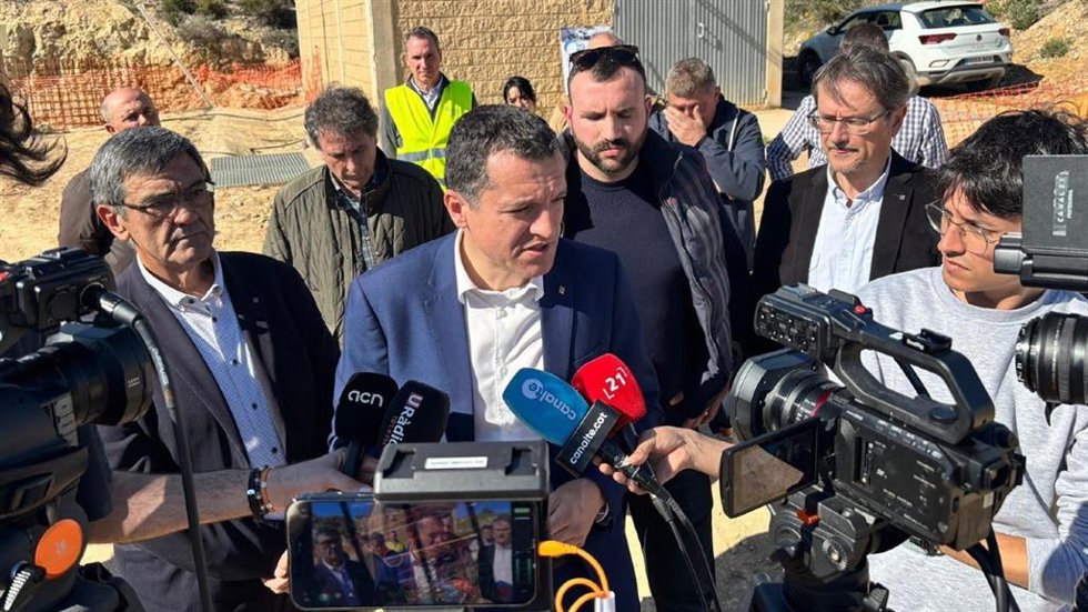 El conseller de Agricultura, scar Ordeig, este viernes durante el acto de inauguración en Tarragona.