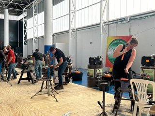 Participantes en el XII Concurso Internacional de Forja y Herraje.