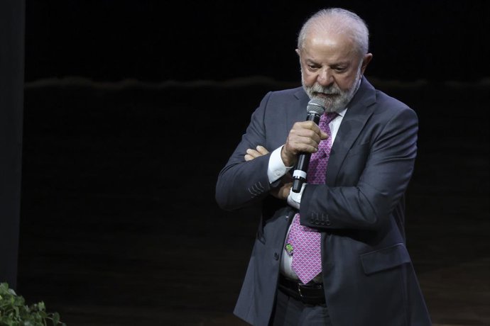 March 4, 2026, Sao Paulo, Sao Paulo, Brasil: Sao Paulo (SP), 03/03/2026 Ãâ" Event/Conference/Presidency/Lula/SP - The President of the Republic of Brazil, Luiz Inacio Lula da Silva, and the Minister of Labor and Employment, Luiz Marinho, participate in