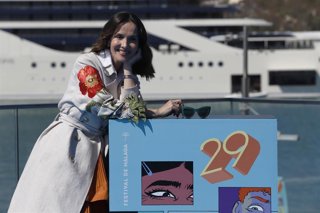 La actriz Natalia Oreiro en el Festival de Cine de Málaga.