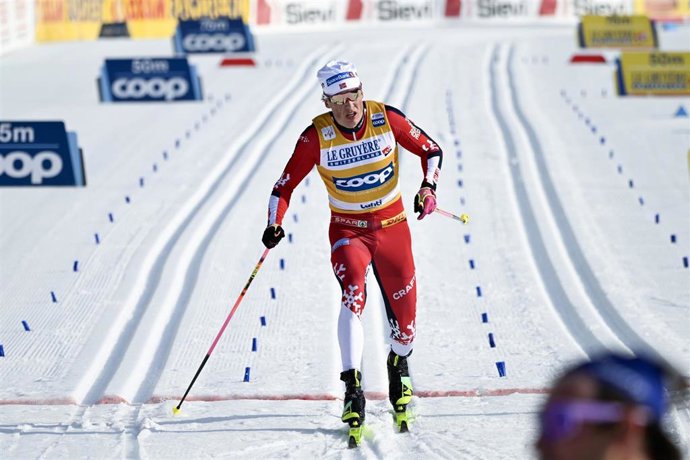 Johannes Klaebo, durante una carrera.