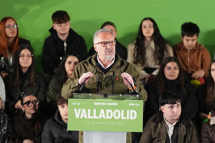 El candidato de Vox a la Presidencia de la Junta, Carlos Pollán.