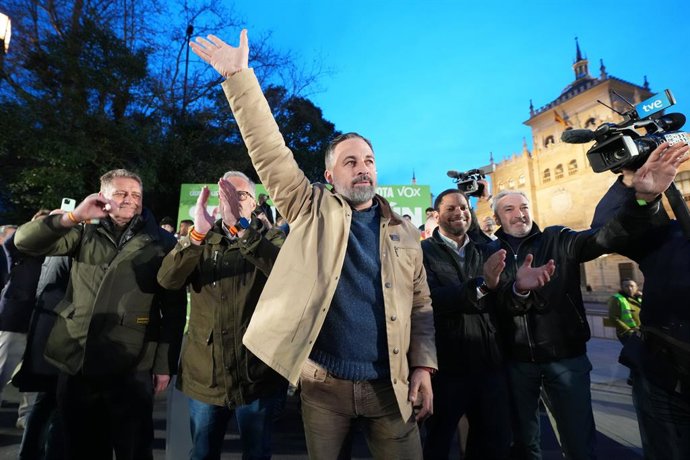 O presidente do Vox, Santiago Abascal.