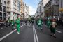 Madrid se tiñe de verde para celebrar San Patricio con un desfile este sábado por la Gran Vía con más de 40 bandas