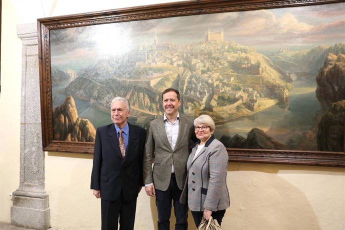Acto de recepción del cuadro en Toledo.