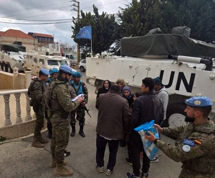 Archivo - Militares de la FINUL en el sur de Líbano (archivo)