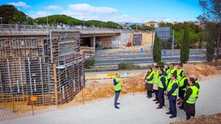 Visita de Salvador Illa a las obras del tranvía del Camp de Tarragona