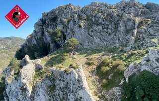 Imagen del rescate en Castell de Castells