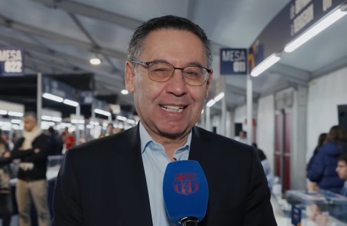 El expresidente del FC Barcelona Josep Maria Bartomeu en la jornada electoral blaugrana del 15 de marzo de 2026