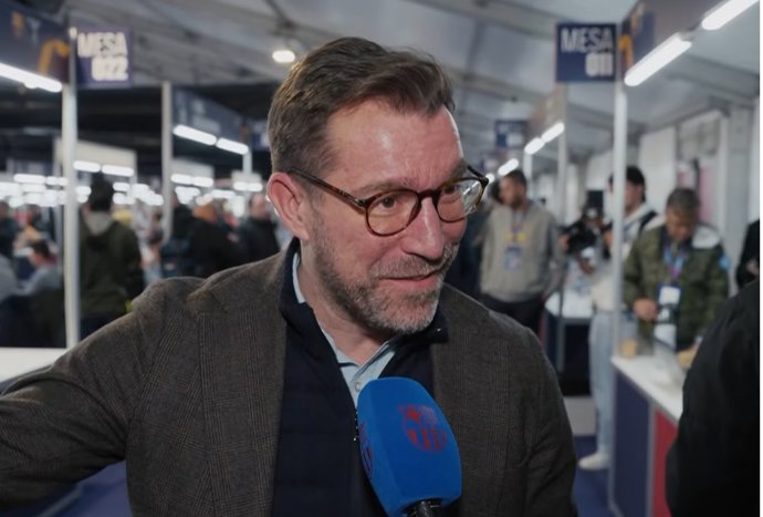 El precandidato a la presidencia del FC Barcelona Marc Ciria tras votar en la jornada electoral del 15 de marzo de 2026