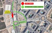 La reparación de un colector complicará desde este martes y durante dos semanas el tráfico en Parque Venecia