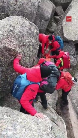 Intervención del GERA de Bomberos en La Cabrera