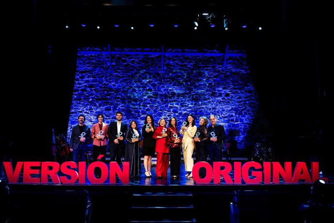 Gala de entrega de los Premios Versión Original de la 33ª edición del Festival de Cine Español de Cáceres, a 14 de marzo de 2026 en el Gran Teatro de Cáceres.