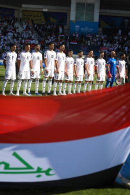 Archivo - Selección de fútbol de Irak durante la Copa Asia de Catar 2023