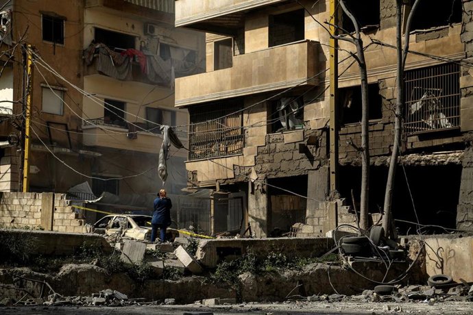 Bombardeo israelí en Beirut