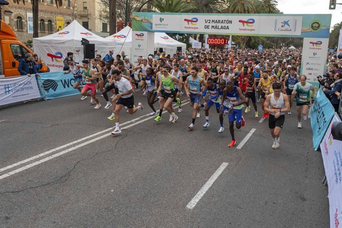Imagen de la 35º edición del TotalEnergies 1/2 Maratón de Málaga.