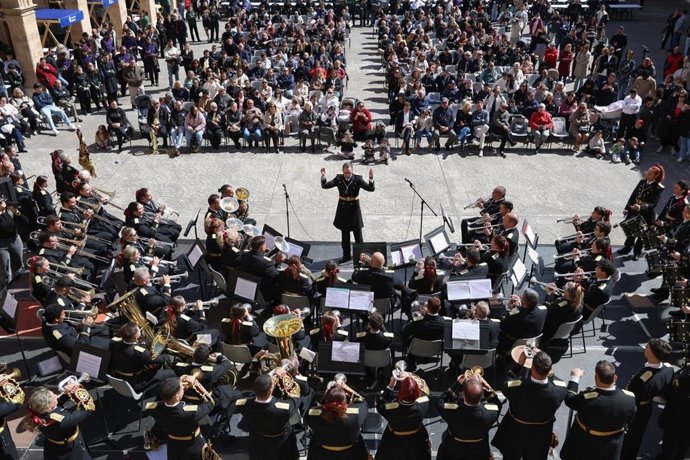 Encuentro de bandas de Semana Santa en La Misericòrdia.
